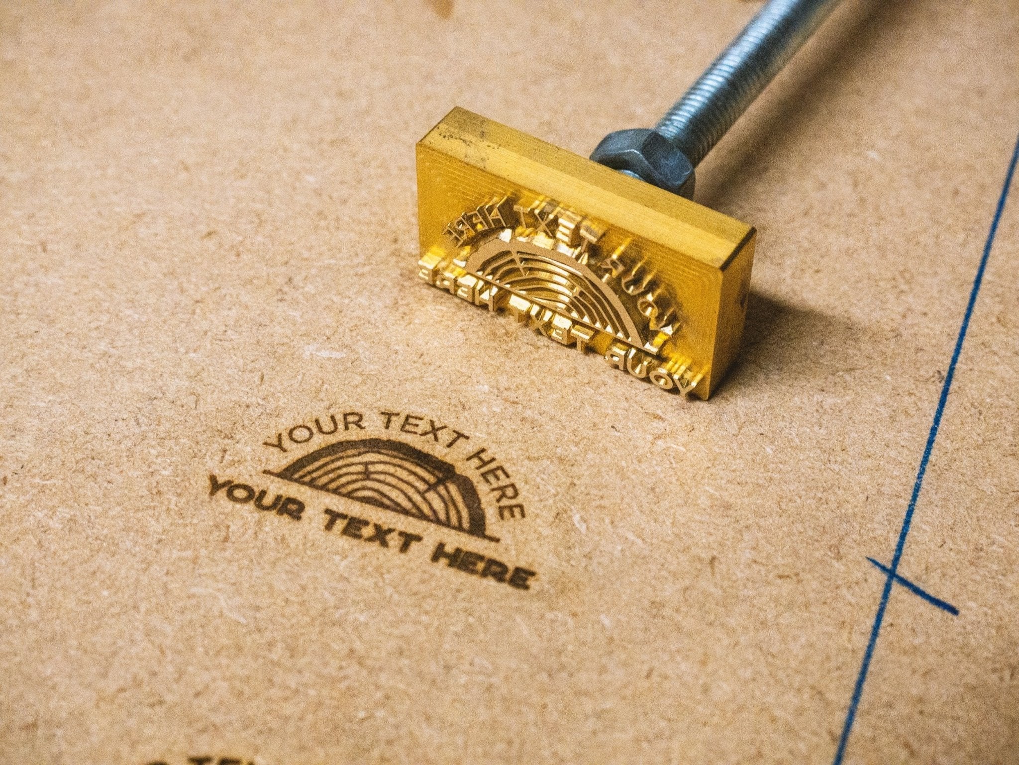 Wood store branding iron